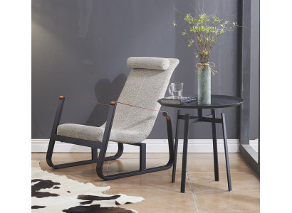 Club Polster Luxus Oor-ontspanningsstoel Ontwerpcouchbank Leren loungestoel