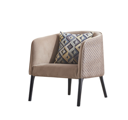 Luxe stoel bekleding cocktail relax lounge clubstoelen meubels ontwerp fauteuil beige