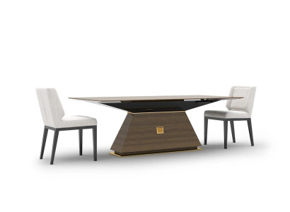 Luxe Groep Textiel Bekleding 4x Stoelen Houten Eettafel Eetkamer Ontwerp Set