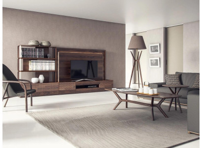 Luxe woonkamer wandmeubel tv-standaard houten meubels boekenplanken Nieuwe tv-frame