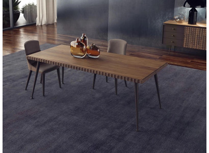 Luxe set van 3 delen tafel hout eettafel eetkamer compleet 4x stoelen meubels