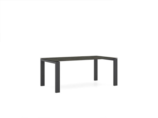 Ontwerper Eetkamer Eettafel Set Stoelen Metaal Textil Eethoek Kast