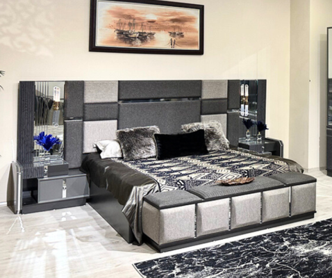 Slaapkamer Luxe Tweepersoonsbed 2x Nachtkastjes Compleet Moderne Inrichting