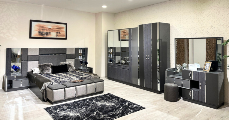Slaapkamer Luxe Tweepersoonsbed 2x Nachtkastjes Compleet Moderne Inrichting