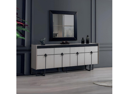 Eetkamermeubels dressoir met spiegelontwerp compleet nieuwe inrichting