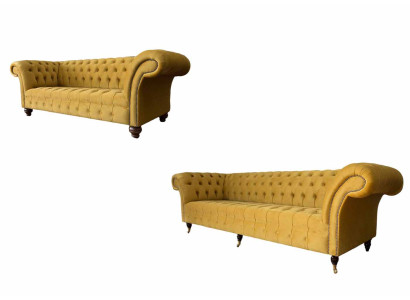 Bankstel 3+2 zits set Design Banken Beklede Banken Chesterfield