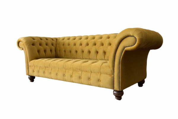 Chesterfield 3-zits ontwerpersofa bank bekleding bankstellen stof