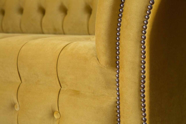 Chesterfield 3-zits ontwerpersofa bank bekleding bankstellen stof