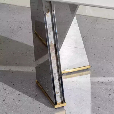 Luxe eettafel glazen tafel eetkamer luxe tafels Grijze tafel 200x100