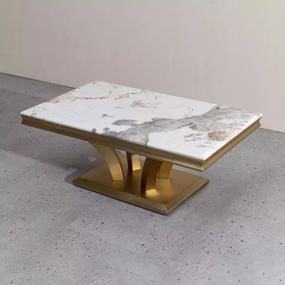 Salontafel Ontwerp Woonkamer Luxe Salontafels Tafels Meubels Goud 115x70