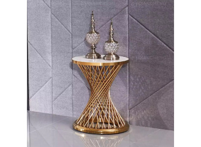 Salontafel Ronde bijzettafel Designer tafel Woonkamertafel Roestvrij staal