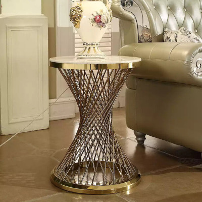 Salontafel Ronde bijzettafel Designer tafel Woonkamertafel Roestvrij staal
