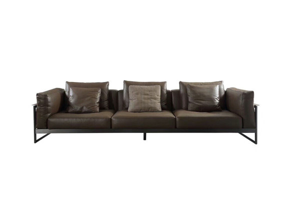 Exclusieve bankstel, 3+2 zits lederen hocker bekleding woonkamer set