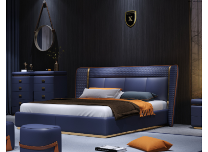 Luxe slaapkamerbed bekleding ontwerp luxe tweepersoonsbedden hotelmeubels
