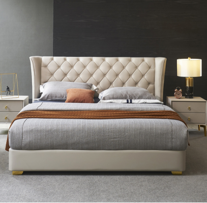 Chesterfield Design Bed Slaapkamer Kunstleer Bekleed 180x200 Nieuw