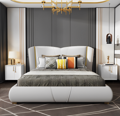 Bed Meubilair Ontwerp Luxe Dubbele Hotelbedden Slaapkamer Houten Meubels