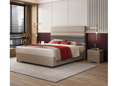 Modern design bed 180x200 faux leather beds double bedroom hotel