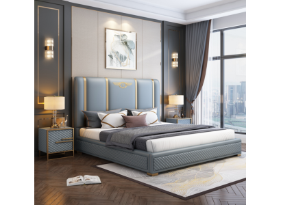 Tweepersoonsbed Bed Luxe Houten Bedframes Bedframe Meubels Ontwerp Modern