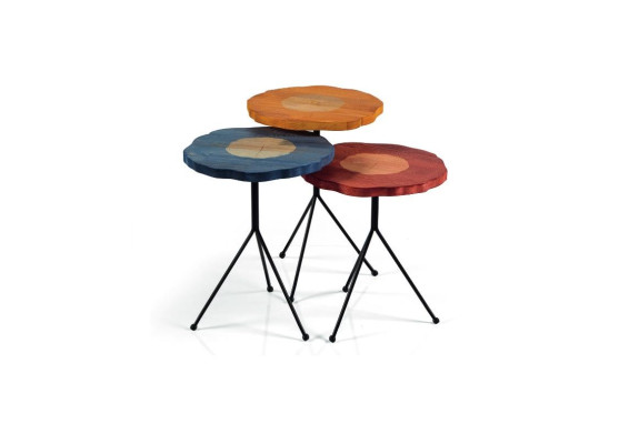 Stel van 3x bijzettafel ontwerper salontafel luxe woonkamertafel tafel