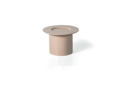 Ronde bijzettafel ontwerper salontafel woonkamertafel beige kleur