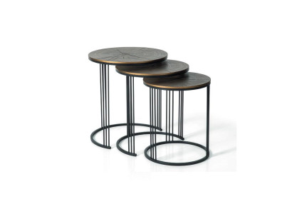Salontafel modern Bijzettafel Designer Woonkamertafel Tafels 3x Tafel