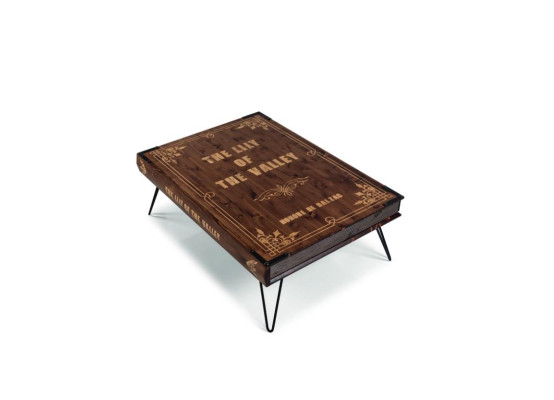 Ontwerp salontafel Bruin Boek Modern Meubilair Luxe Woonkamer Hout Tafel