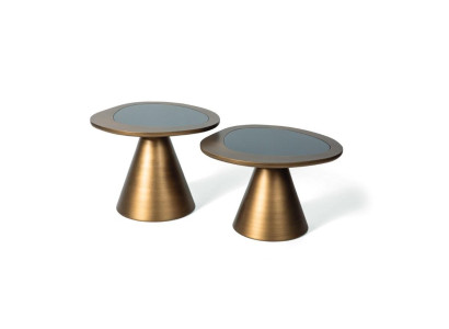 Salontafel 2x Rond Goud Tafel Bijzettafel Luxe Meubels Tafels Woonkamer