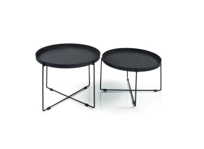 Luxe salontafel Designer woonkamertafel Zwarte tafel Roestvrijstalen tafels