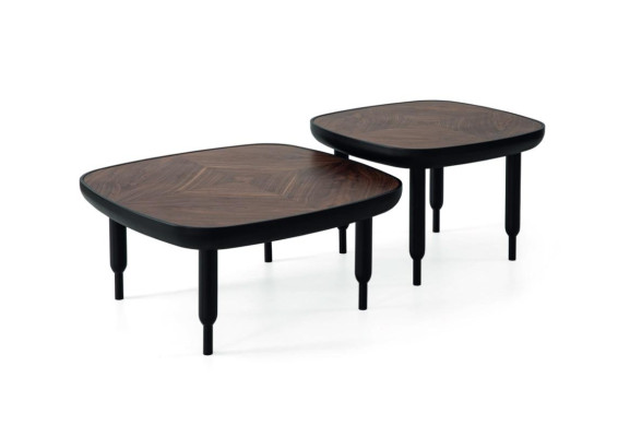 Designer salontafelset 2x salontafels woonkamer houten meubels tafel 2-delig