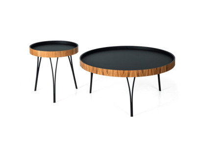 Salontafel Zwart Modern Woonkamertafel Tafels 2x Designer Koffietafel