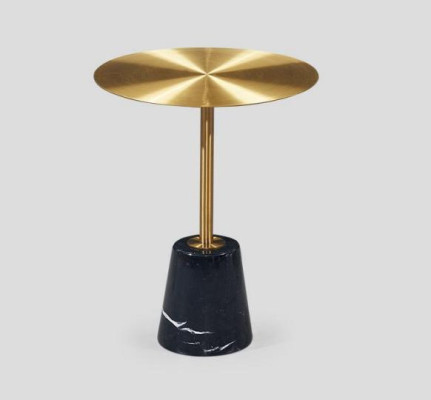 Hoogwaardige salontafel stijlvolle koffietafel gouden bijzettafel tafels krant