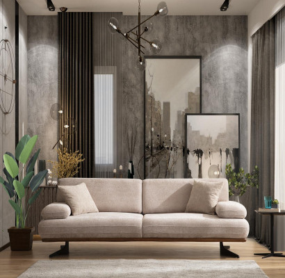 Woonkamer Modern Dries Zitsbank Bank Ontwerp Gestoffeerde Bankstellen Luxe Meubels