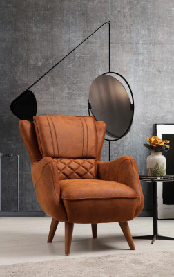 Fauteuil Ontwerp Bank Luxe Woonkamer Bekleding Zitter Modern Nieuw Meubelen