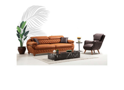 Modern woonkamer compleet set Driedelige bankstel bank fauteuil Luxe meubels