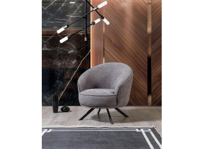 Woonkamer Modern Grijs Fauteuil Ontwerp Luxe Meubels Gestoffeerde Meubelen Nieuw