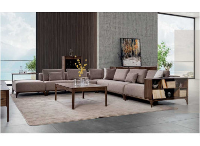 Luxe 2-delige woonkamer set hoekbank L-vorm met salontafel Modern design