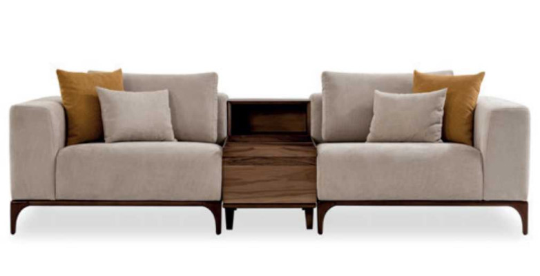Luxe 4-delige woonkamerset bankstel 3+2+1 zits met salontafel modern design.