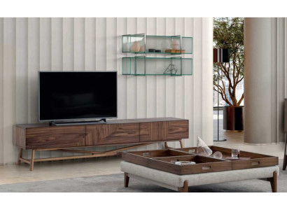 Woonkamer Tv-meubel met 2x wandplank Luxe design Sideboard Woonkamerwand Translation: Woonkamer TV-meubel met 2x wandplank Luxe design Sideboard Woonkamerwand
