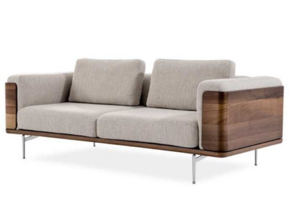 Luxus Sofa Grau Farbe Wohnzimmer Polster Textil 5 sitzer Couch Fünfsitzer