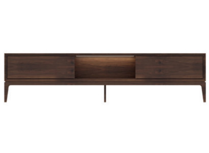 Luxe woonkamer bruin meubels woonkast tv-standaard nieuw modern.