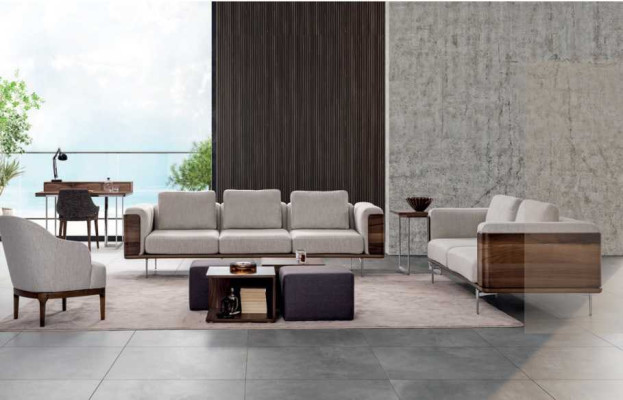 Woonkamerset Luxe Modern Design 2 banken met fauteuil bankstel