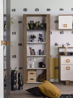 Boekenkast staande plank kinderkast plank boekenkast hout bruin nieuw