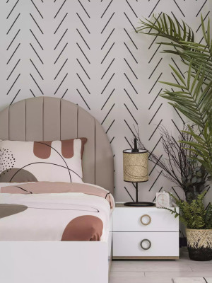 Ontwerp kinderkamer Compleet bed Kinderm meubels Hout Wit Set 4-delig Nieuw