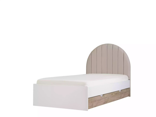 Kinderkamer jeugdbed set nachtkastje bed hout wit set 3-delig