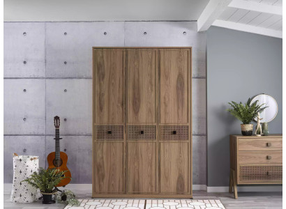 Kledingkast Kast Houten kast Slaapkamer Meubels Hout Bruin Nieuw