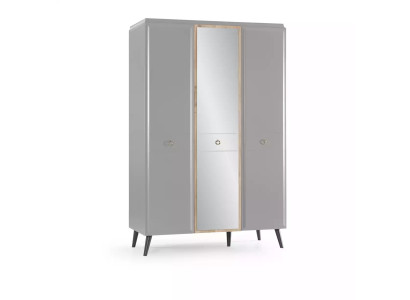 Kledingkast Kast Houten kast Slaapkamer Meubels Hout Grijs Luxe