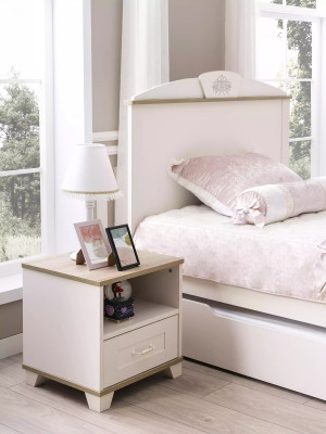 Kinderbed functioneel bed houten bed uitschuifbaar bed Wit Set 5-delig Nieuw