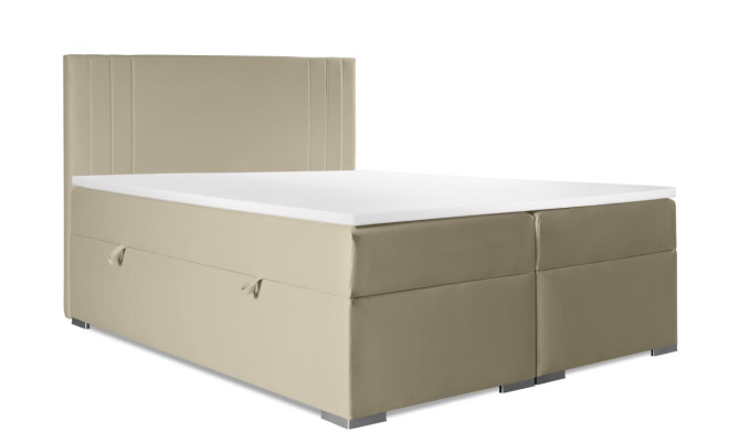 Tweepersoons gestoffeerd slaapkamerbed modern meubilair gestoffeerd boxspringbed