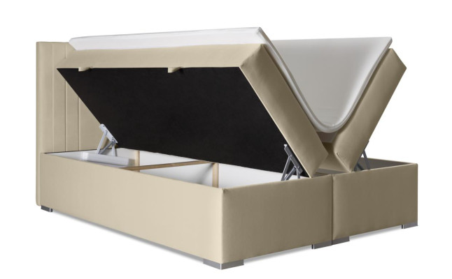 Tweepersoons gestoffeerd slaapkamerbed modern meubilair gestoffeerd boxspringbed