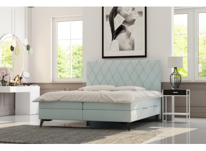 Slaapkamer Bed Luxe Meubels Bekleding Stof Modern Ontwerp Boxspringbed